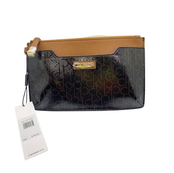 Calvin Klein Monogram Wristlet - Picture 1 of 8
